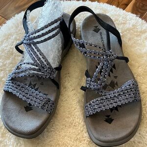 Skechers Women's Stretchy straps Denim Blue